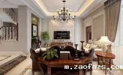 376平米纯净淡雅简美风格别墅装修效果图