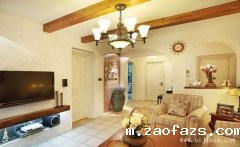 高雅文艺的复古情调田园风格小户型装修效果图