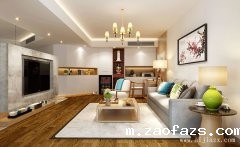 现代简约风格三居室装修效果图