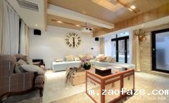 混搭风格两居室装修效果图