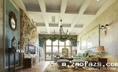 三室一厅美式风格装修效果图