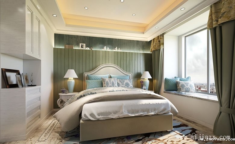 舒适的混搭风格卧室装修效果图