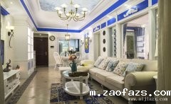 地中海风格118平米两居室装修效果图