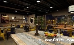 文艺复古的怀旧电影主题餐馆装修效果图