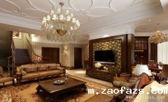 低调稳重的豪华欧式风格复式装修效果图