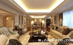 精致华美的浅色调欧式风格大户型装修效果图